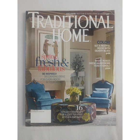 Traditional Home Magazine Lot Of 2 2015-2017 Masters Of Designs Decoration Color - Picture 3 of 4